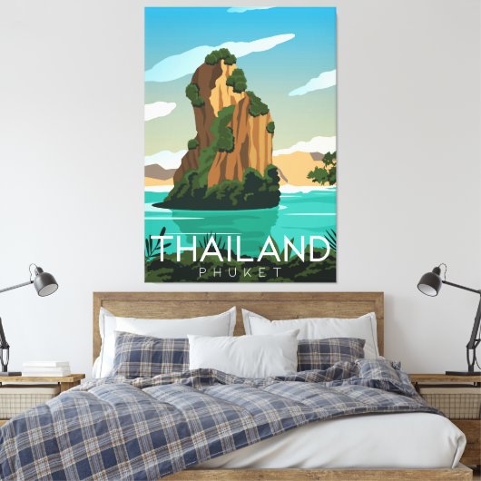 Thailand Phuket Canvas Afdruk (Insitu (Slaapkamer))