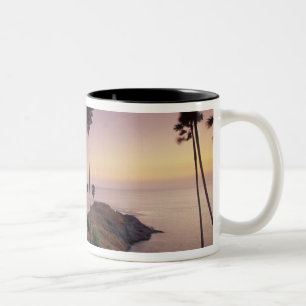 Thailand, Phuket-eiland. Tweekleurige Koffiemok
