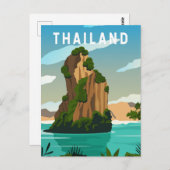 Thailand Phuket Retro Briefkaart (Voorkant / Achterkant)