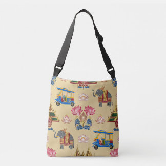 Thailand Reisiconen Patroon Crossbody Tas