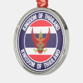 Thailand Round Embleem Metalen Ornament (Links)