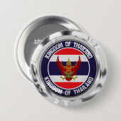 Thailand Round Embleem Ronde Button 7,6 Cm (Voorkant /achterkant)