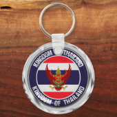 Thailand Round Embleem Sleutelhanger (Voorkant)