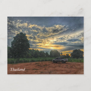 Thailand Sunset Briefkaart