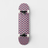 Thailand Thaise vlag kleuren harten patroon Skateboard (Voorkant)