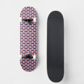 Thailand Thaise vlag kleuren harten patroon Skateboard (Voorkant)