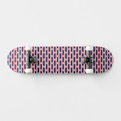 Thailand Thaise vlag kleuren harten patroon Skateboard (Horizontaal)