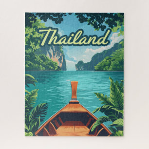 Thailand Tropical Island Long Tail Boat Legpuzzel