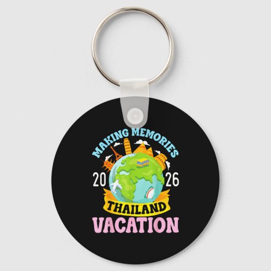Thailand Vacation 2026 Travel Making Memories Fami Sleutelhanger (Voorkant)