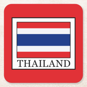 Thailand Vierkante Kartonnen Onderzetter