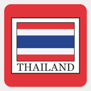 Thailand Vierkante Sticker