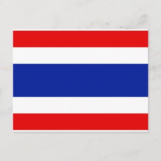 Thailand vlag briefkaart (Voorkant)
