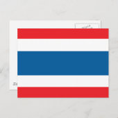 Thailand vlag briefkaart (Voorkant / Achterkant)