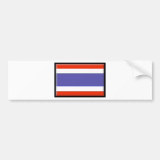 Thailand vlag bumpersticker (Voorkant)