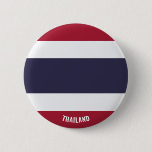 Thailand Vlag Charmante Patriottische Button