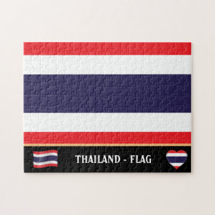 Thailand, vlag en Thailand Legpuzzel