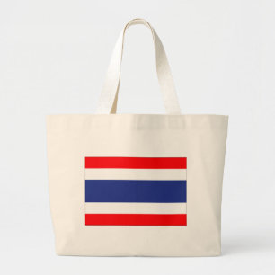 Thailand vlag grote tote bag