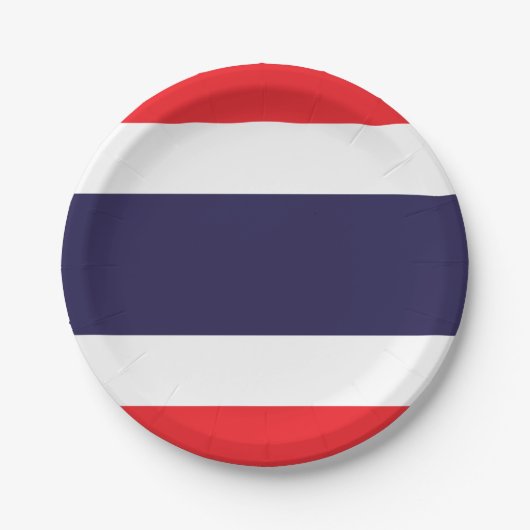 Thailand vlag papieren bordje (Voorkant)