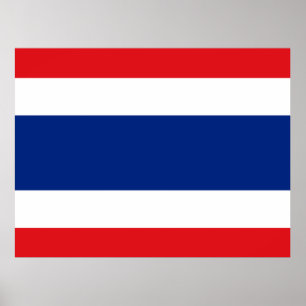 Thailand vlag poster