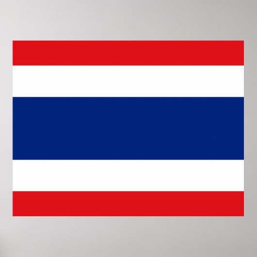 Thailand vlag poster (Voorkant)