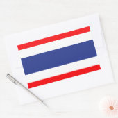 Thailand vlag rechthoekige sticker (Envelop)