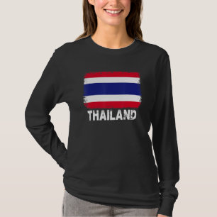 Thailand Vlag Steun Thaise Mensen Vrouwen Mannen T-shirt