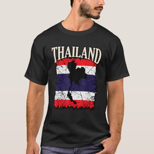 Thailand vlag t-shirt (Voorkant)