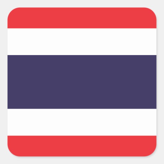 Thailand vlag vierkante sticker (Voorkant)