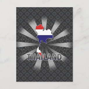 Thailand Vlaggenkaart 2.0 Briefkaart