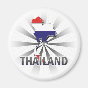 Thailand Vlaggenkaart 2.0 Magneet