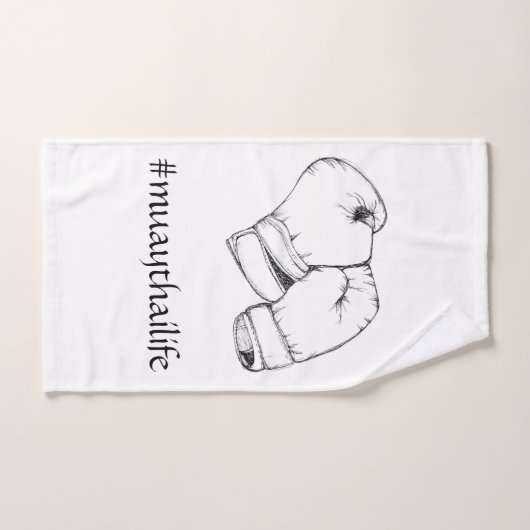 Thaïlandais muay de gants de boxe (Serviette à main)