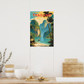 Thaïlande Poster traditionnel des voyages (Cuisine)