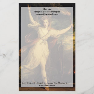 Thais van Ahens met Tourch door Joshua Reynolds Briefpapier