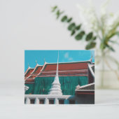 Thaise Boeddhistische Tempel Wat Arun Bangkok Plat Kaart (Staand voorkant)