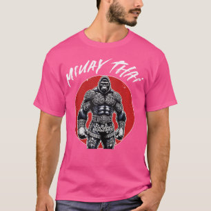 Thaise boksen en Muay Thai gorilla T-shirt