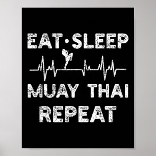 Thaise Boksen Muay Thai Kickboksen Poster
