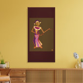 Thaise danseres - dame canvas afdruk (Insitu (Woonkamer))
