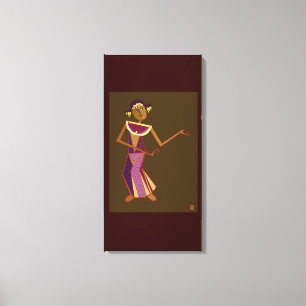 Thaise danseres - dame canvas afdruk