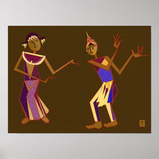 Thaise dansers poster (Voorkant)
