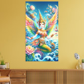 Thaise fee canvas afdruk (Insitu (Woonkamer))