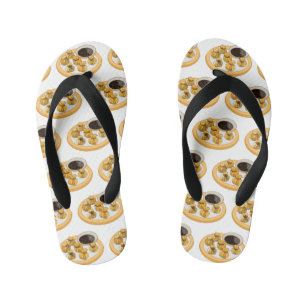 Thaise garnalen cartoon illustratie kinder teenslippers