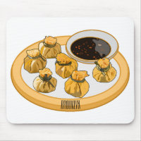 Thaise garnalen cartoon illustratie