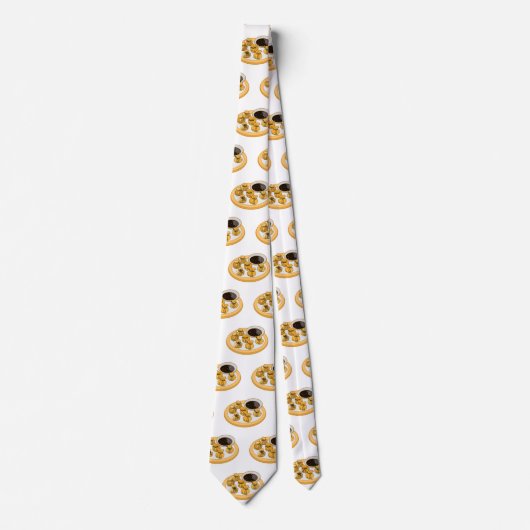 Thaise garnalen cartoon illustratie stropdas (Voorkant)