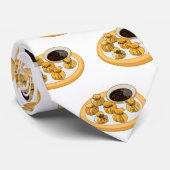 Thaise garnalen cartoon illustratie stropdas (Opgerold)