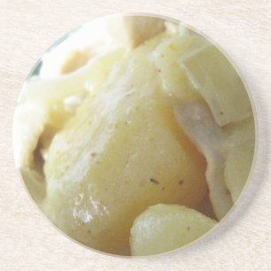 Thaise Gele Curry [แกงกะหรี่] .. Aziatisch straatv Zandsteen Onderzetter