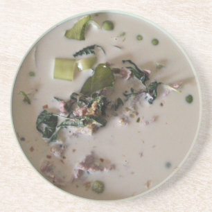 Thaise Groene Curry [แกงเขียวหวาน] ... Aziatisch e Zandsteen Onderzetter