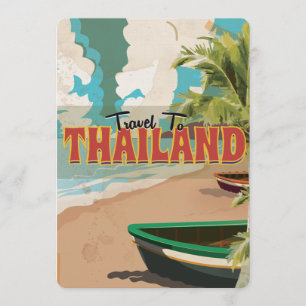 Thaise huwelijksreis poster kaart