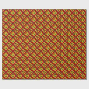 Thaise ikat naadloze patroon achtergrond cadeaupapier