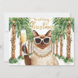 Thaise Katten Kerstmis uit Californië Feestdagenkaart