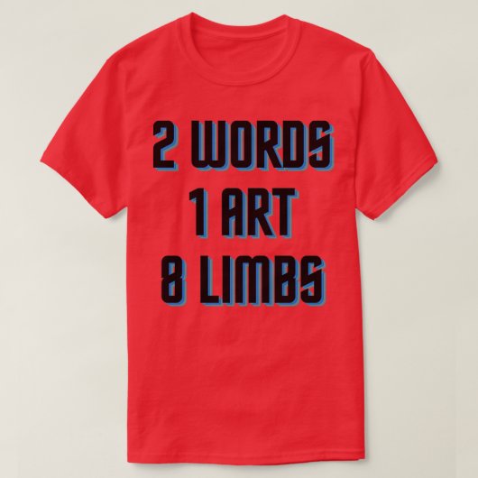 Thaise kunst van 8 ledematen 1 t-shirt (Design voorkant)